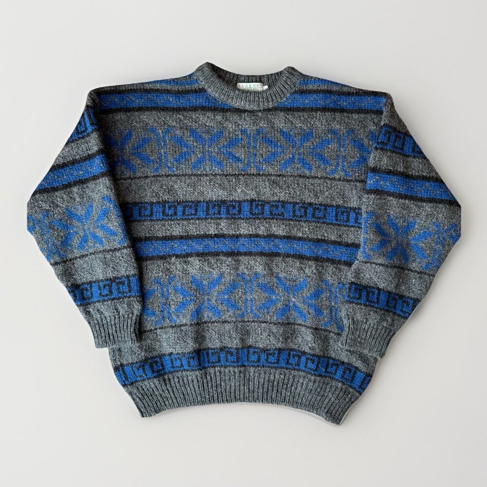 Vintage Blarney Woolen Mills Sweater Medium Multicolor Pullover Outerwear